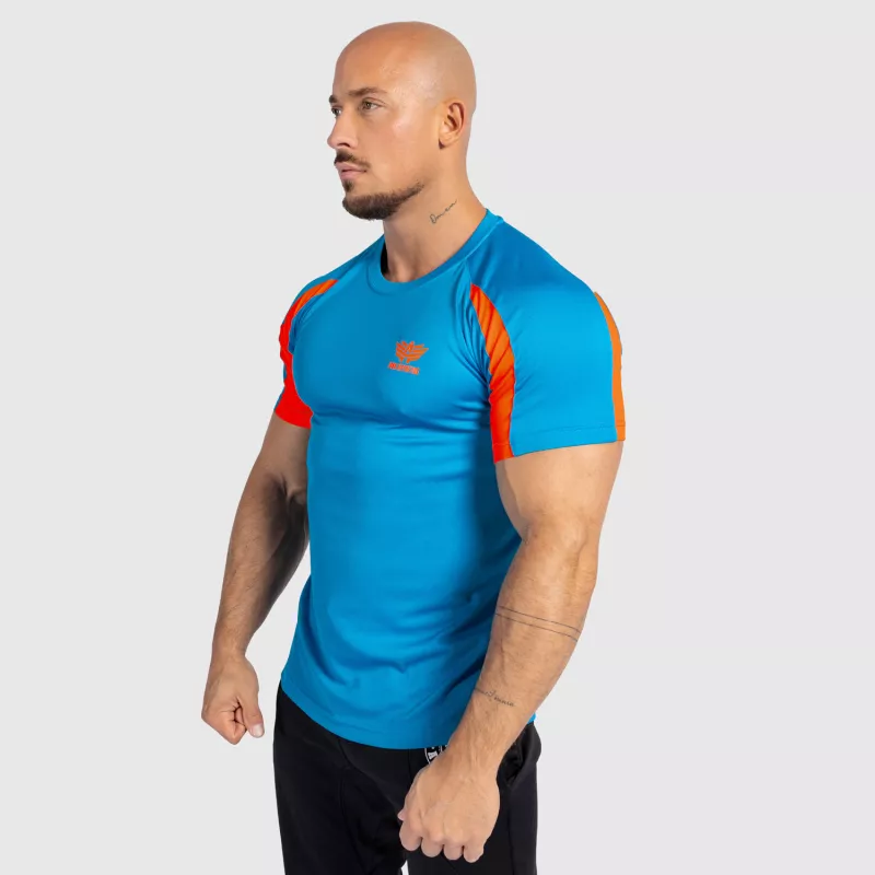 Pánske športové tričko Iron Aesthetics Contrast, blue/orange-2
