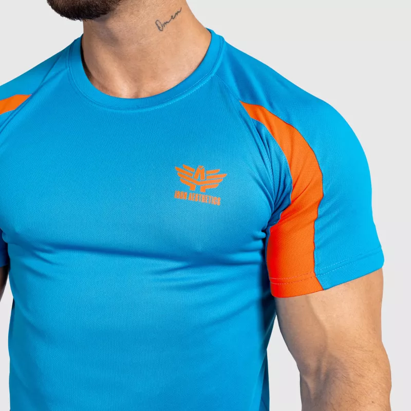 Pánske športové tričko Iron Aesthetics Contrast, blue/orange-5