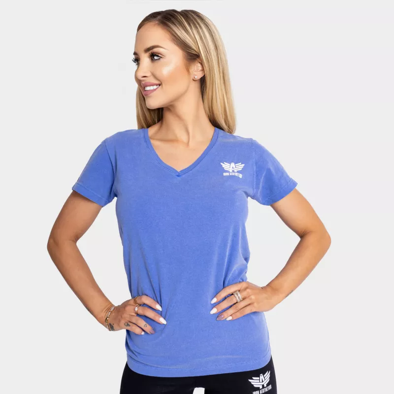 Dámske športové tričko Iron Aesthetics V-Lady, modré-1