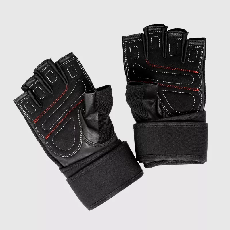 Fitness rukavice Iron Aesthetics Leather Beast, sivé-5