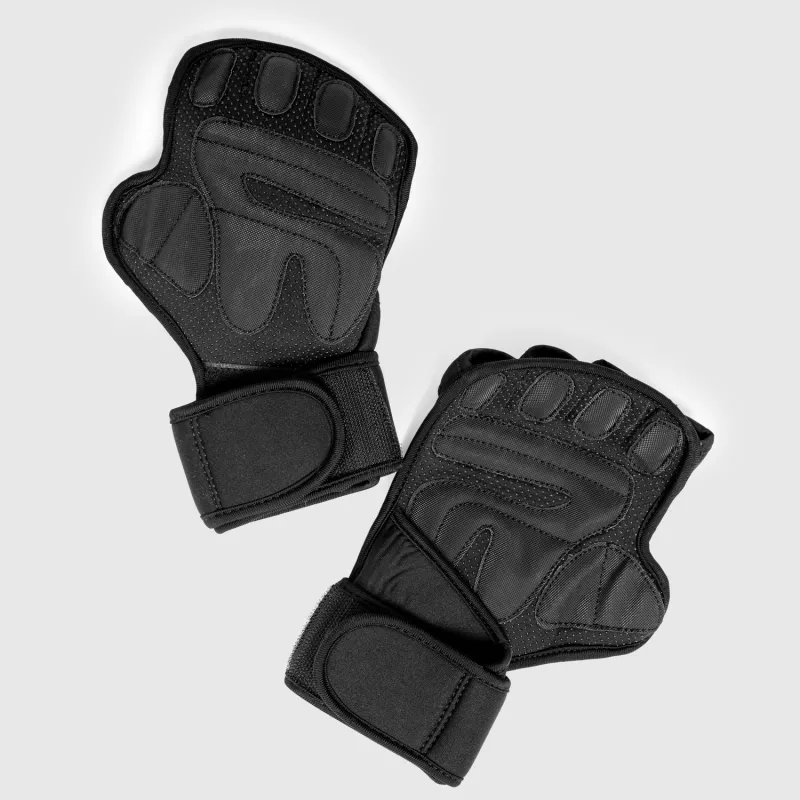 Fitness rukavice Iron Aesthetics Crossfit, čierne-3