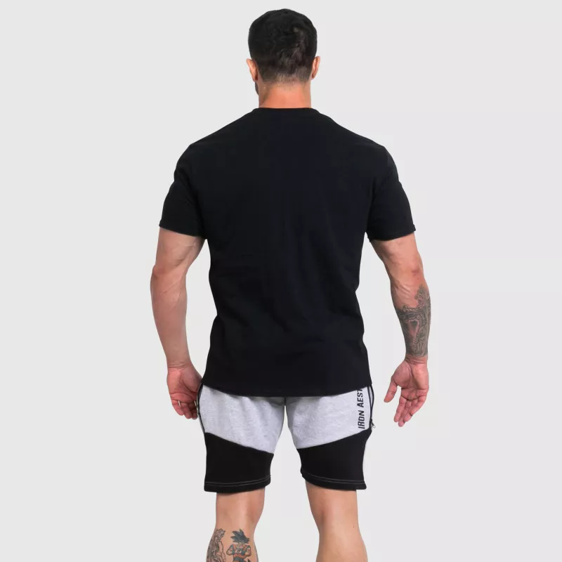 Pánske fitness tričko Iron Aesthetics Renon, čierne-5