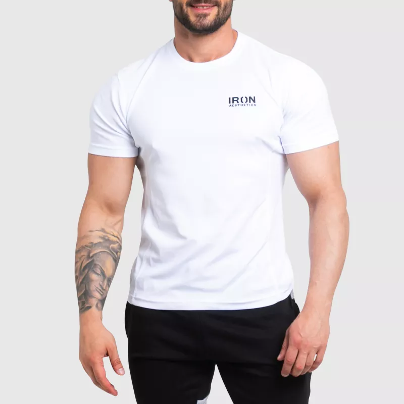 Pánske funkčné tričko Iron Aesthetics Super Cool, biele-1