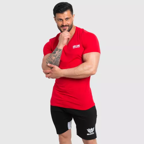 Pánske fitness tričko Iron Aesthetics Explore, červené