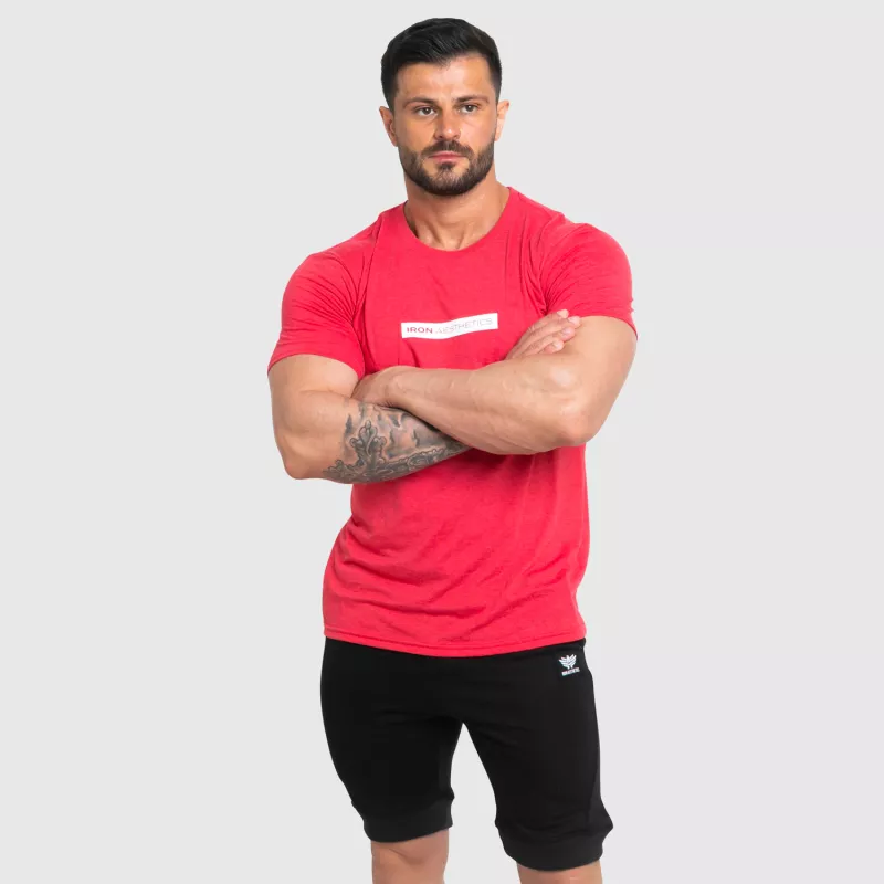 Pánske športové tričko Iron Aesthetics Vector, červené-4