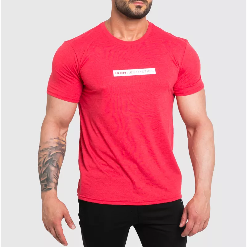 Pánske športové tričko Iron Aesthetics Vector, červené-1