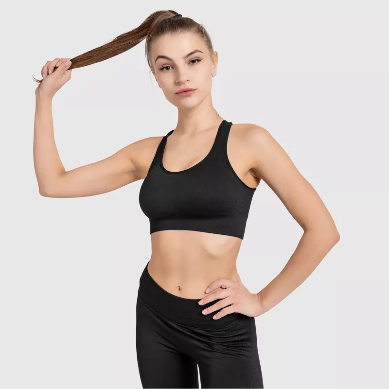 Bezšvová fitness súprava Iron Aesthetics Seamless Butt, čierna-12