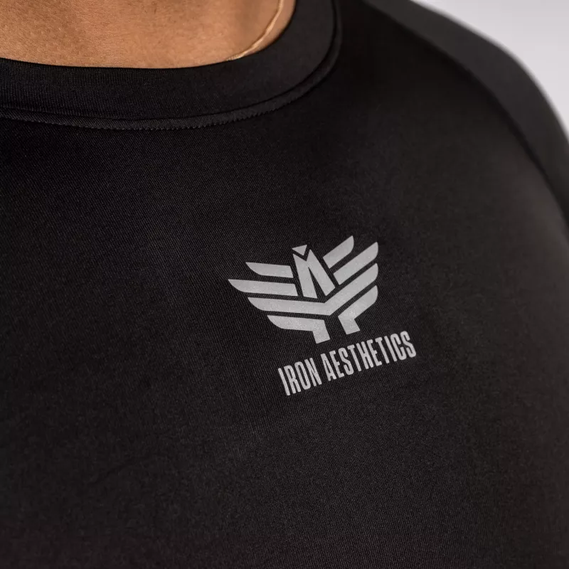 Funkčné tričko s dlhým rukávom Iron Aesthetics Reflective, čierne-8