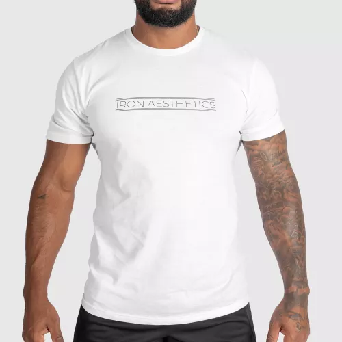 Pánske fitness tričko Iron Aesthetics Glam, biele