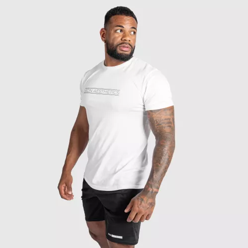 Pánske fitness tričko Iron Aesthetics Glam, biele