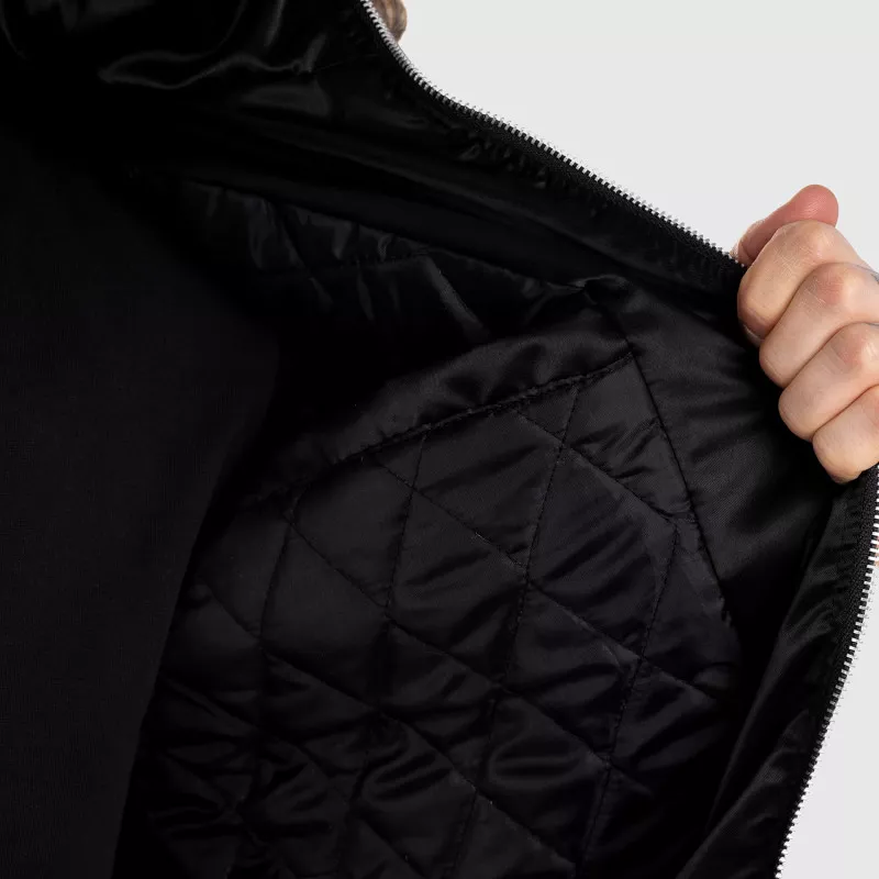Pánska prechodná bunda s kožušinou Iron Aesthetics, čierna-15