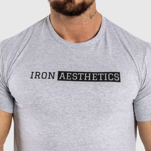 Pánske športové tričko Iron Aesthetics Shadow, sivé
